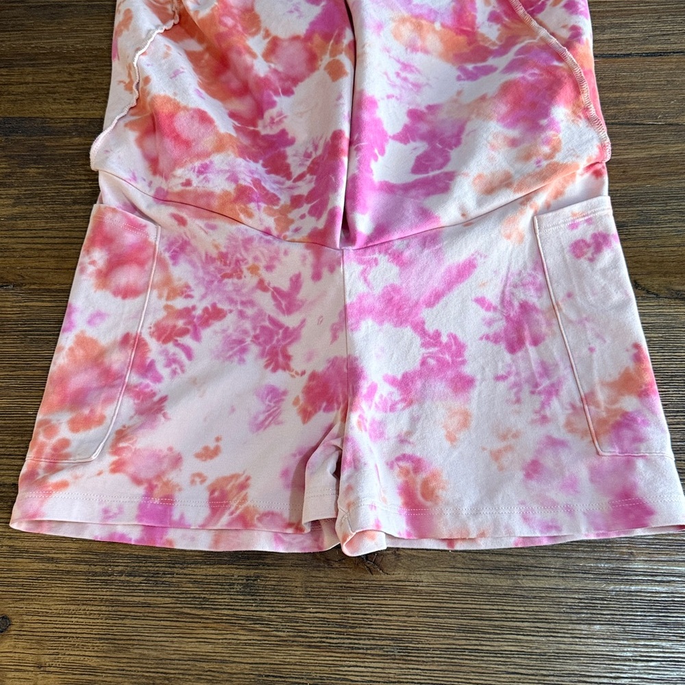 PINK Victoria's Secret Pink and Orange Tie-Dye Skort. High waist V crossover - Picture 9 of 11